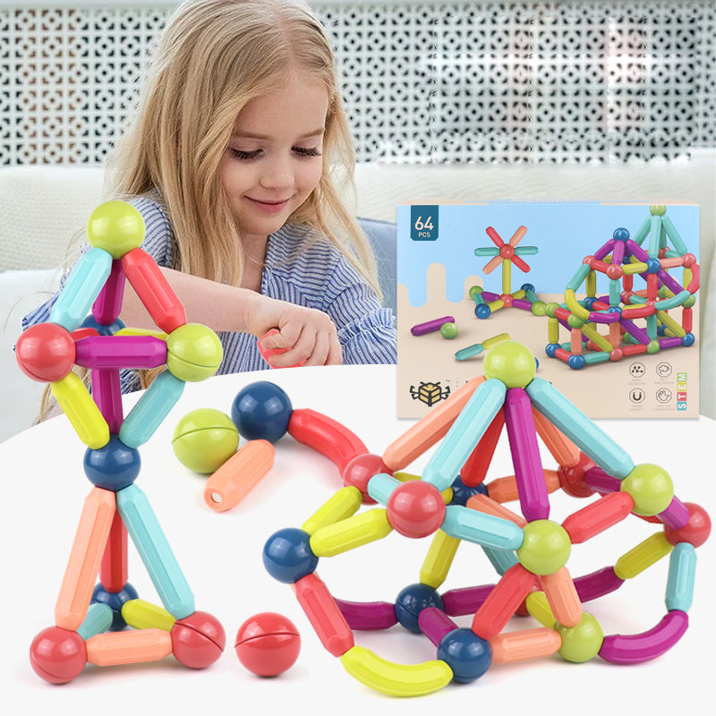 Magnetic Stick Building Blocks Set | Kids Construction & Learning Toy