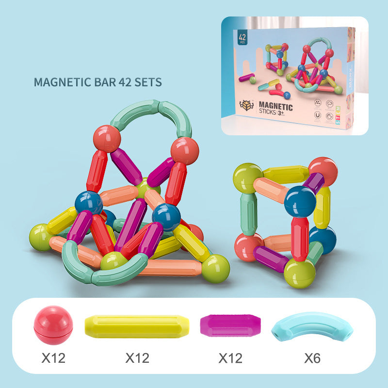 Magnetic Stick Building Blocks Set | Kids Construction & Learning Toy