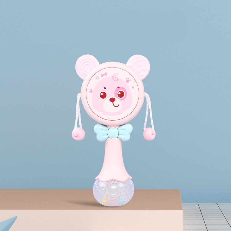 Baby Teething Rattle Toy with Music – Cartoon Animal Hand Toy