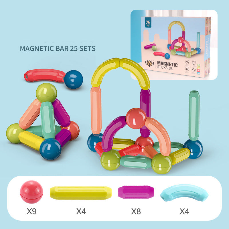 Magnetic Stick Building Blocks Set | Kids Construction & Learning Toy