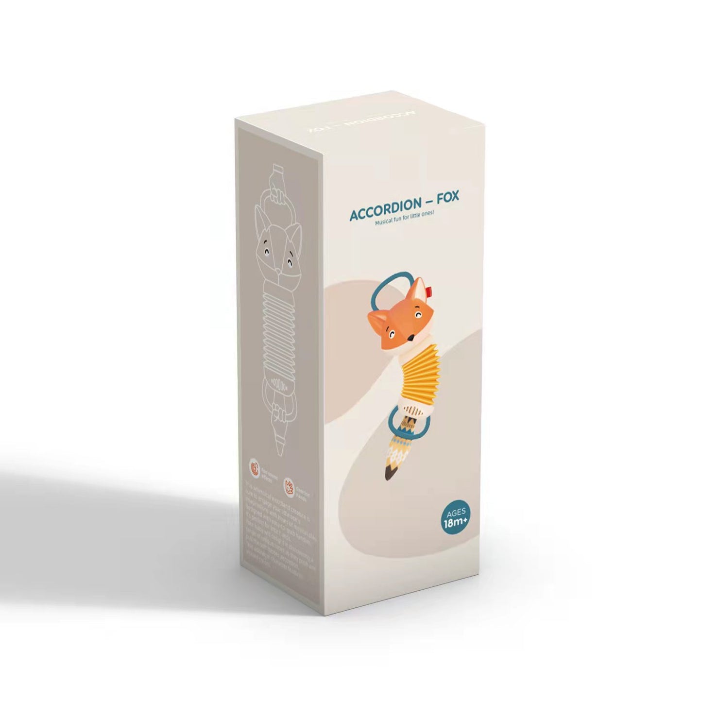 Fox Accordion Baby Musical Toy – Early Education Instrument for Infants