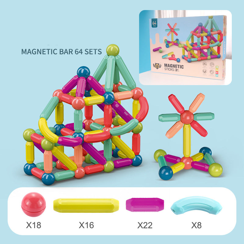 Magnetic Stick Building Blocks Set | Kids Construction & Learning Toy